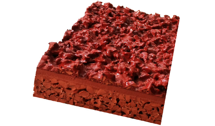 三明治复合型跑道