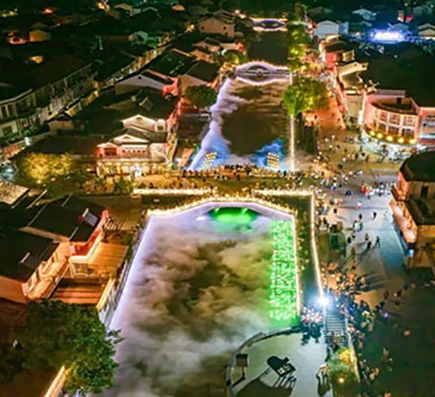 长泾老街月色如画，文明体育助力长泾镇第九届文化旅游推广活动